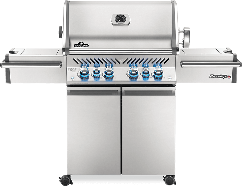 Napoleon Prestige PRO 500 Propane Grill with Infrared Rear and Side Burners and Rotisserie Kit - PRO500RSIBPSS-3