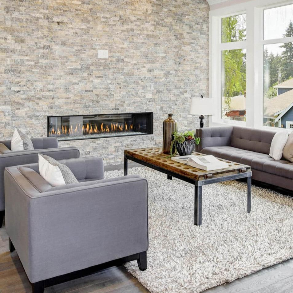 Montigo Prodigy 7' See Through Custom Commercial Gas Fireplace