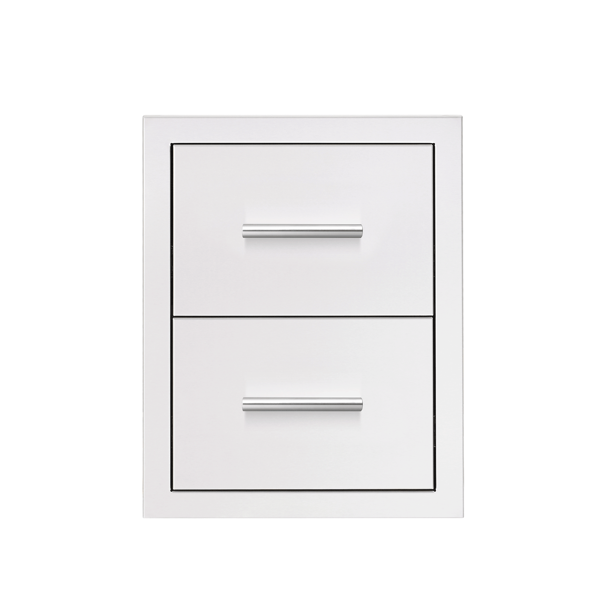 17"  Double Drawer w/ Masonry Frame Return