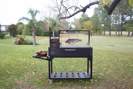 Tagwood BBQ Fully Assembled Argentine Santa Maria Wood Fire & Charcoal Grill - BBQ03SIF